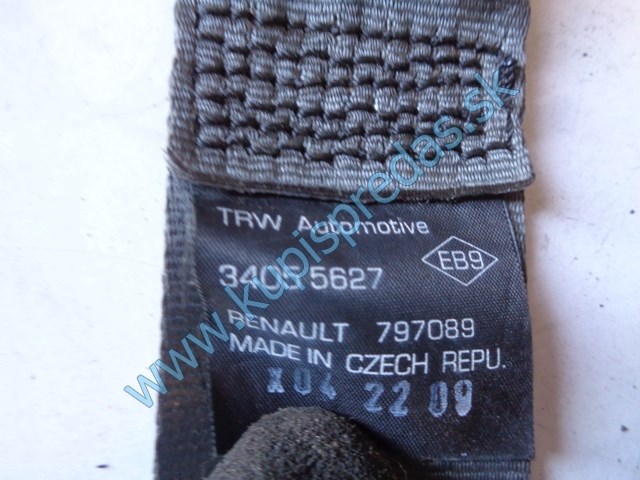pravý zadný pás na renault tháliu II